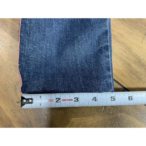 Mother Looker Skinny Jeans Size 25 Here Kitty Kitty Glitter Racer High Waisted - Picture 10 of 10